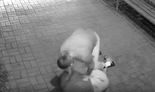 Избиение воронежца у подъезда записали камеры видеонаблюдения