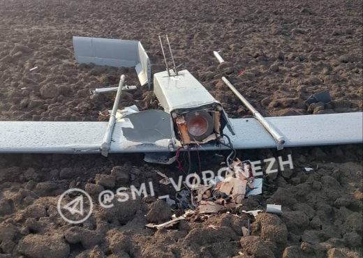 Воронежцам показали фото сбитого в регионе беспилотника
