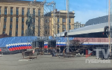 Площадь Ленина в центре Воронежа начали готовить ко Дню города