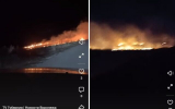 Крупный ночной пожар под Воронежем тушили даже дети