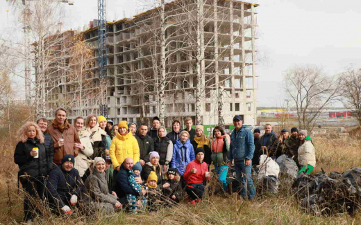 Жители будущего микрорайона «Ключи» заложили основы добрососедства на «воскреснике» в Воронеже