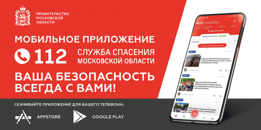 Жители Подмосковья могут в одно касание вызвать экстренные службы через приложение Системы-112