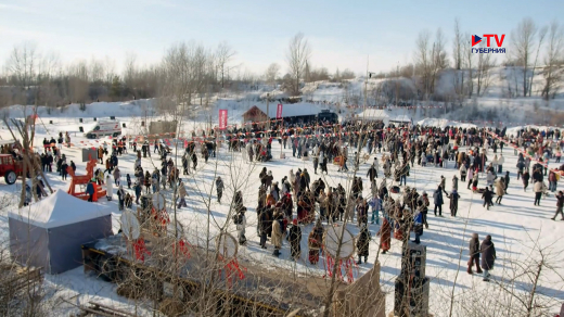 Несколько тысяч воронежцев проводили Масленицу на фестивале «Пробуждение»