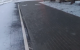 Тротуар с подогревом обнаружили в Воронеже
