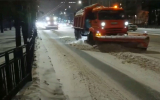 В Рождественскую ночь в Воронеже убрали более 2,4 тыс. кубометров снега