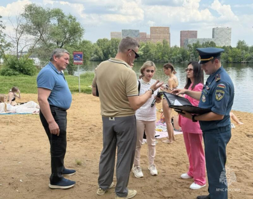 В Красногорске прошел профилактический рейд на пляже «Синичка»