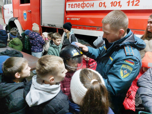 Экскурсия для школьников проведена в ПСЧ г. Одинцово