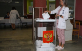 Как проходит голосование за депутатов Госдумы в воронежской детской больнице