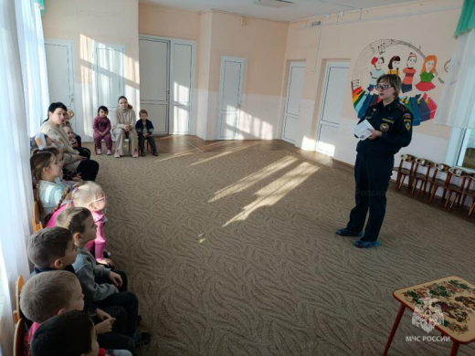 В детских садах Каширы продолжаются занятия по пожарной безопасности