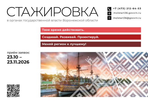 Молодым воронежцам предложили пройти стажировку в органах государственной власти региона