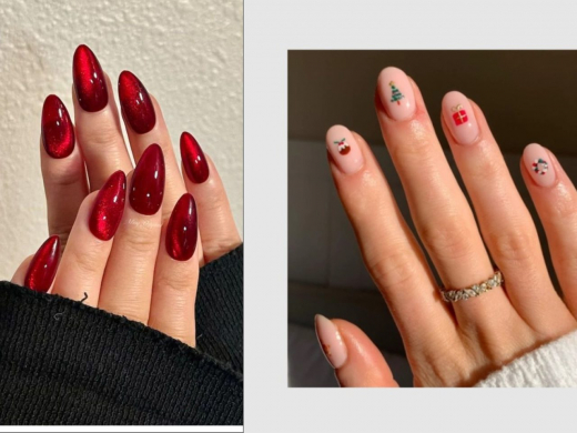 Новогодний маникюр 2026: модные идеи и цвета в год Лошади плюс фото