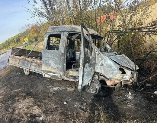 ДТП с КамАЗом стало причиной пожара на воронежской трассе