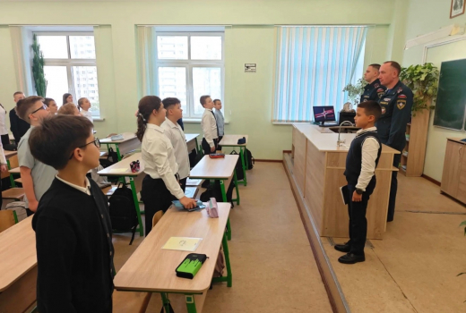 В балашихинской школе №26 прошел открытый урок ко Дню гражданской обороны
