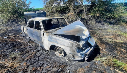 Легковушка врезалась в опору ЛЭП и загорелась на воронежской трассе