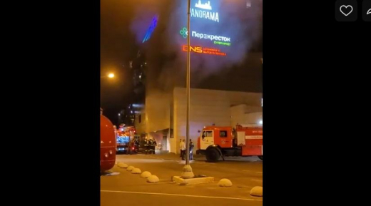 В торговом центре «Левый берег» в Воронеже произошёл пожар