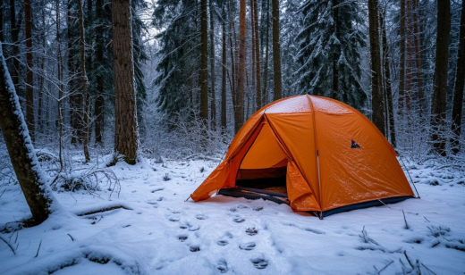 Логово рецидивиста в лесу под Воронежем нашли по следам на снегу