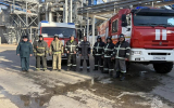 На предприятии Электрогорска проведена совместная тренировка добровольной пожарной команды и сотрудников МЧС России