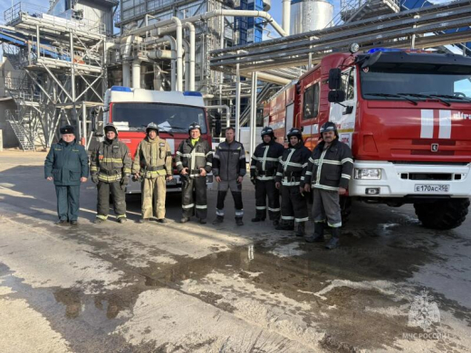 На предприятии Электрогорска проведена совместная тренировка добровольной пожарной команды и сотрудников МЧС России
