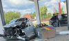 Воронежец на авто снёс бензоколонку