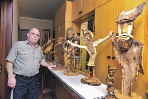 «Свои скульптуры никому не продаю!» — воронежский пенсионер создал сотни фигур из корней