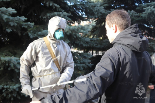 Практические показные занятия в рамках штабной тренировки по гражданской обороне прошли в Раменском