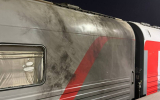 Появилось фото поезда, повреждённого БПЛА под Воронежем
