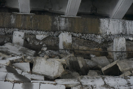 Воронежцев испугало состояние ВоГРЭСовского моста (фото разрушений)