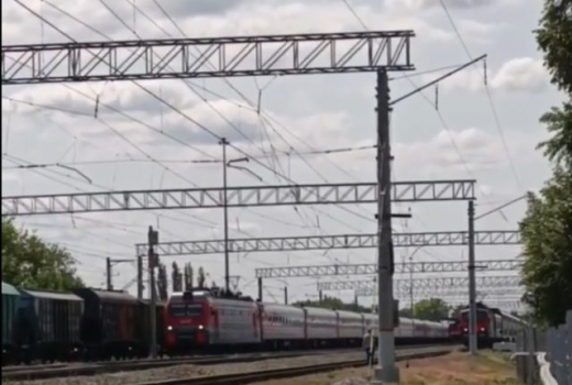 Появилось видео последствий взрыва на железной дороге