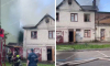 Двухэтажный дом загорелся в Воронеже