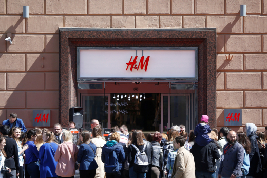 H&M начал распродажу оставшихся товаров в некоторых магазинах в Москве