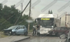 Две легковушки и автобус столкнулись в Воронеже
