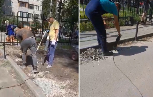 Жители многоэтажки в Воронеже пожаловались на «захват» двора строительной компанией