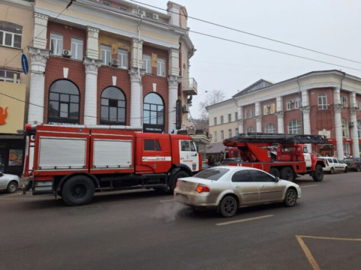 Стала известна причина пожара в центре Воронежа