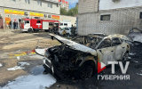 Электрокар сгорел в Советском районе Воронежа