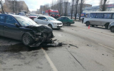 Женщина погибла в массовой аварии на Ленинском проспекте в Воронеже