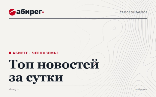 Топ самых читаемых новостей «Абирега» за 23 октября, пятница