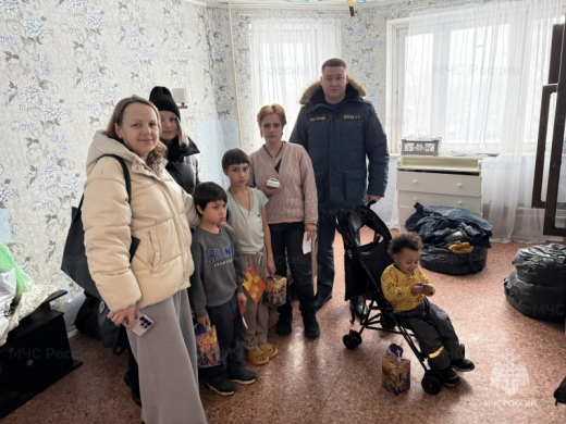 Многодетные семьи Чехова поздравили с Новым годом