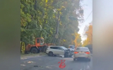 Серьёзное ДТП со снесённой опорой ЛЭП парализовало движение в Воронеже