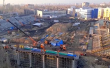 Строительство стадиона «Факел» показали с высоты птичьего полёта в Воронеже