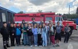 Экскурсия для учащихся Семилукской СОШ № 1 в 55-й пожарно-спасательной части