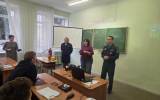 Открытый урок по гражданской обороне и пожарной безопасности проведенсо студентами университета Орехово-Зуева