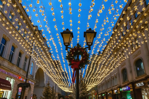 ВЦИОМ: 96 % москвичей считают привлекательным новогоднее оформление столицы