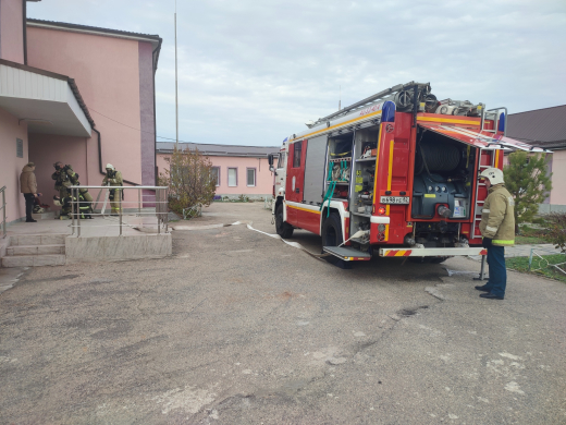 Сотрудники МЧС России отработали условное возгорание