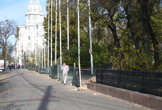 В Кольцовском сквере Воронежа начался ремонт