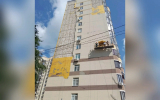 В Воронеже восстанавливают фасад дома, снесенного «ураганом века»