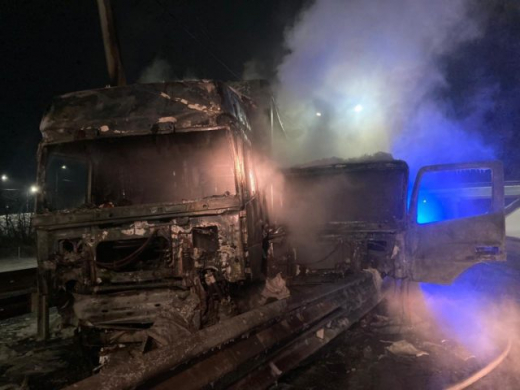 Два КамАЗа столкнулись в Воронежской области: погиб один из водителей