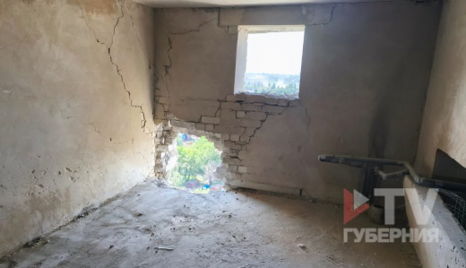 Появились фото и видео с места падения БПЛА в Воронеже