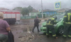Пенсионерка на иномарке снесла столб у мясного магазина в воронежском райцентре