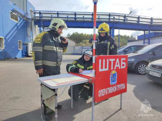 В Подольске прошли пожарно-тактические учения на базе складского комплекса
