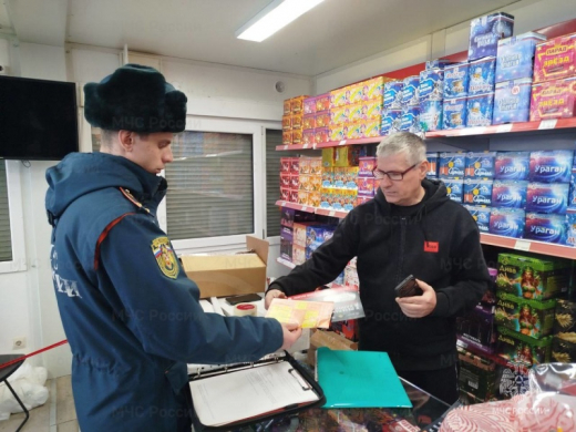 Условия продажи и хранения пиротехники проверены в Истре